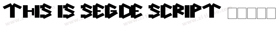 This is segoe script字体转换